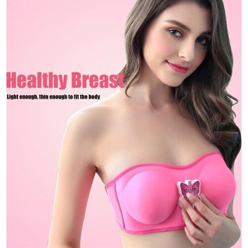 USB Electric Bra Massager breast enlarging bra Beauty Chest Breast Sagging Infrared Hyperplasia Tourmaline Massage Vibration Bra