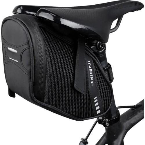 INBIKE Bicycle Waterproof Saddle Bag Bike Waterproof Storage Saddle Bag Seat Cycling Tail Rear Pouch Bag Saddle Accessories