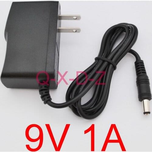 500PCS High quality AC 100V-240V Converter Switching power adapter DC 9V 1A 1000mA Supply US Plug DC 5.5mm x 2.1mm