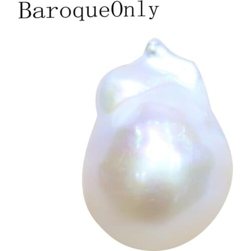 Baroqueonly natural Irregular Pearl beads for DIY making design inset baroque pearl beads white color 2019 new arrivals BE