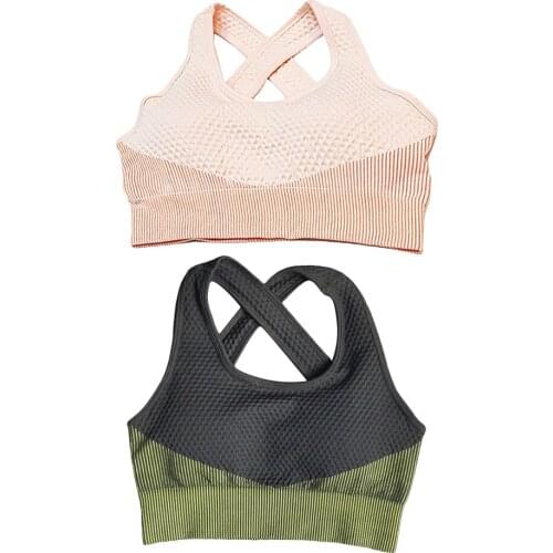 Women Seamless Sports Bra Comfort Quick Dry Support Shapewar Fitness Crop Top