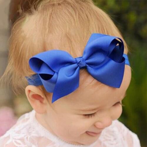 1Pcs Baby Girl Headband Infant Hair Accessories Cloth Tie Bows Headwear Tiara Gift Toddlers bandage Ribbon Baby Headwrap