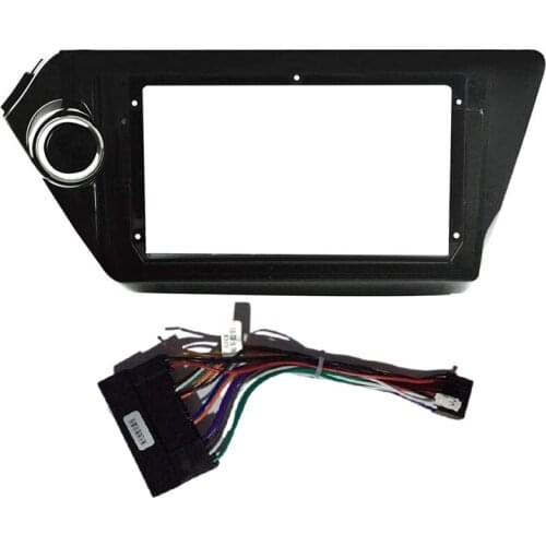 2 Din Car Fascia Radio Frame for Kia Rio3 Rio 3 K2 2010-2016 Transition Car Player Navigation DVD Frame with Cable