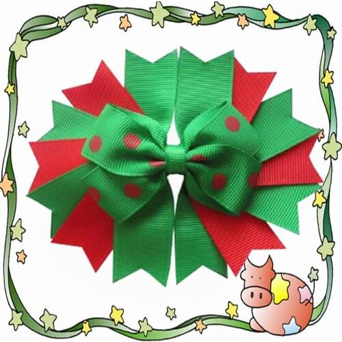 50 pcs BLESSING Good Girl 4.5" Novel A-Swallowtail Hair Bows Clip 227 No. Hand Customize Hair Accessories