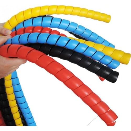 8mm 2m Line Organizer Pipe Protection Spiral Wrap Winding Cable Wire Protector Cover Tube #125
