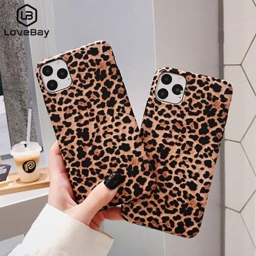 Lovebay Luxury Leopard Print Phone Case For iPhone 7 Soft IMD Silicone Back Cover For iphone 11 12 Pro XS Max XR X 6 6S 7 8 Plus