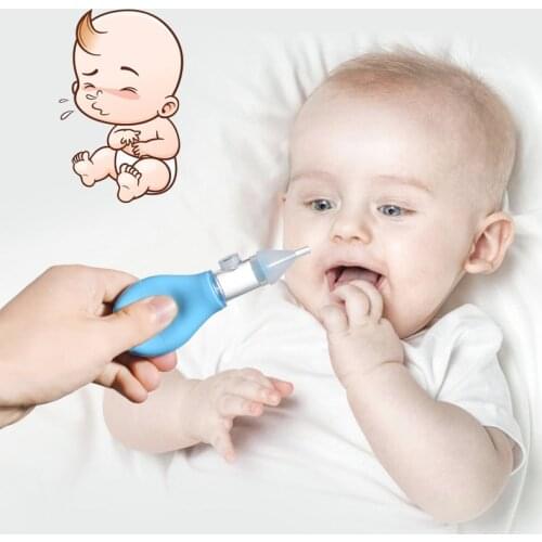 Infant Silicone Nasal Aspirator Pump Type Neonatal Cold Nasal Mucus Cleaner Antibackflow Baby Nasal Aspirator Safe And Non-Toxic