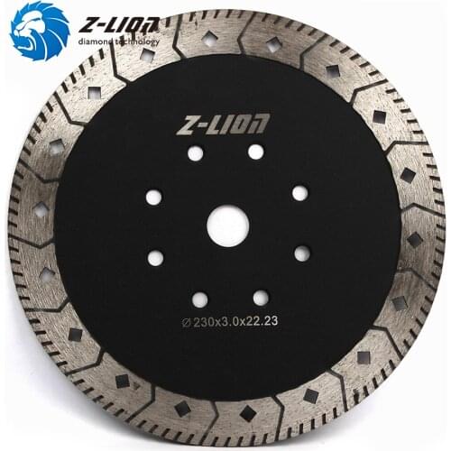 Z-LION 9 Inch Diamond Saw Blade Double Side Multi-Function Cutting Disc For Granite Stone Grinding Wheel 230mm Turbo Saw Blade