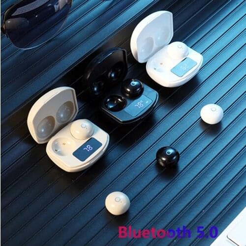Private Model New Noise Reduction Headset New Tws Bluetooth Headset Mini 5.0 Earplugs with Digital Display Wireless Earphone