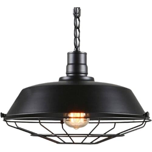 H7JB Loft Style Vintage Pendant Lamp Light Industrial Retro Iron Hanging Ceiling Lamps E27 Chandelier for Salon Restaurant Bar