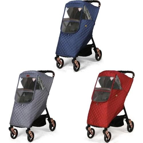 Pushchairs Raincoat Stroller Accessories Waterproof Rain Cover Wind Dust Shield Zipper Open For Baby Strollers
