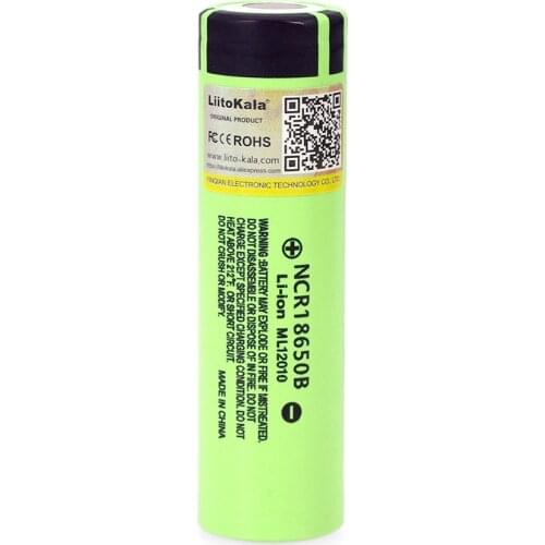 10PCS Liitokala original 18650 3400mAh NCR18650B 3.7V battery Lithium Rechargeable Battery For Flashlight Batteries