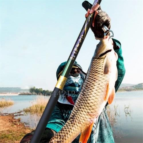Fishing Telescopic Fishing Rod Carp Fishing Ultralight Carp Fishing Rod Carbon Stream Pole 2.7M-6.3M Carbon Fiber