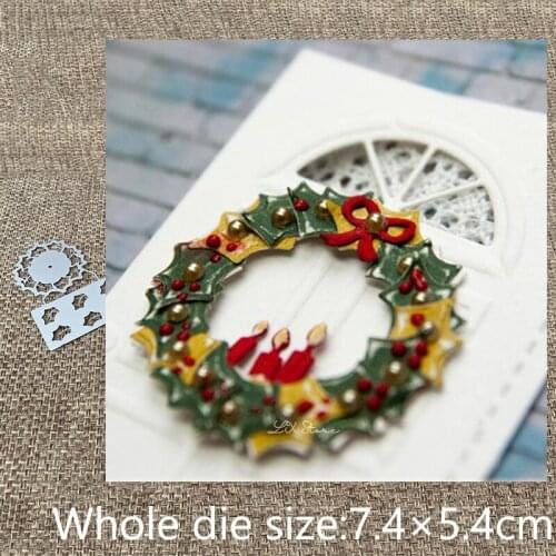 New Design Craft Metal stencil mold Cutting Dies leaves circle decoration scrapbook die cuts Album Paper Card Craft Embossing