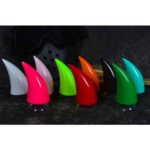 Personalized car decoration 3D three-dimensional anti-collision roof suction cup horn motorcycle helmet rubber horn