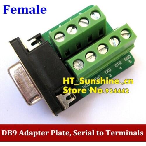 DB9 adapter plate RS232 adapter female 232 transfer terminals DR9 -free solder 485 serial adapter
