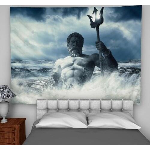 Poseidon Wall Art Tapestry Custom Bedroom Home Decoration