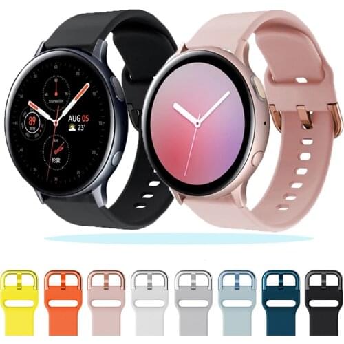 20mm Watch Straps For Samsung Galaxy Watch Active 2 40/44mm 3 41mm Gear S2 Sport Wrist Bracelet Watchband Huawei GT2 42mm Correa