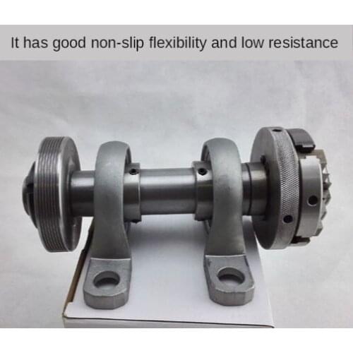 Lathe spindle 80, machine beads, round spindle parts woodworking, jaw / jaw chuck four through-holes: 19mm