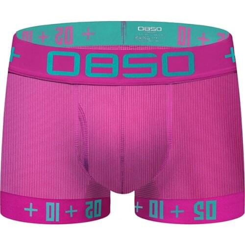 0850 Boxers 6 Color Clash Color revolution Underspants Thread Uneven Weave Perspiration And Moisture Comfotable Fit Males Short