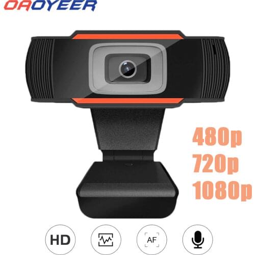 1080P/720P/480P Rotatable HD Webcam PC Mini USB 2.0 Web Camera Video Recording High Definition With True Color Images For PC