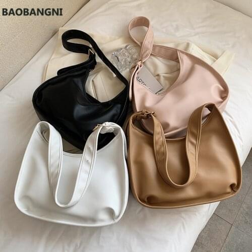 Large Capacity Retro PU Leather Crossbody Shoulder Bags for Women Summer Ladies Trendy Handbags Big Purses