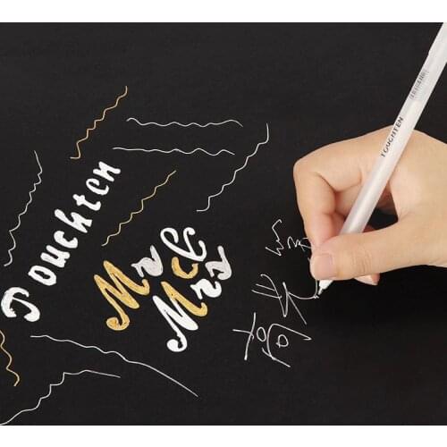 0.8mm White Paint Marker Pens Highlight Liner Sketch Markers For Kids Writing Graffiti Art Manga Painting School Supplies