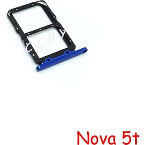 10pcs Sim Card Tray For Huawei Nova 5t SIM Card Tray Slot Holder Replacement Part