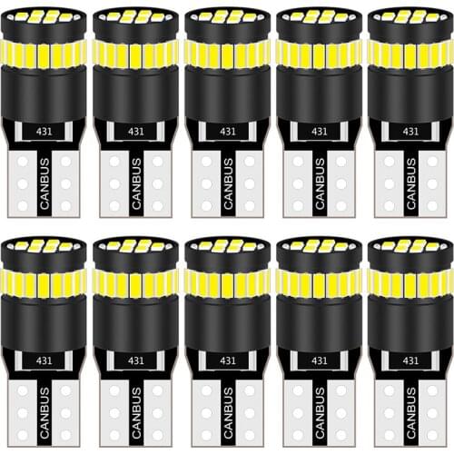 10x T10 LED W5W Canbus Light Bulbs Car Interior Reading Parking Lights No Error 12V For Sportage R Ceed K2 K5 KX5 K3 Kia Rio 3 4