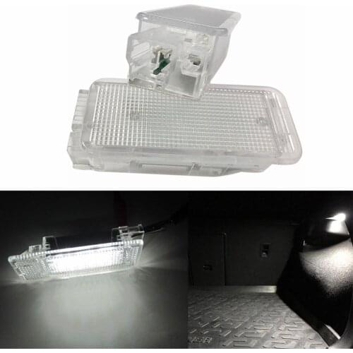 2PCS Per Set LED Luggage Compartment Lights Lamp Car Lighting Supplies Accessories for Peugeot 206 306 307 308 406 407 VRCZ