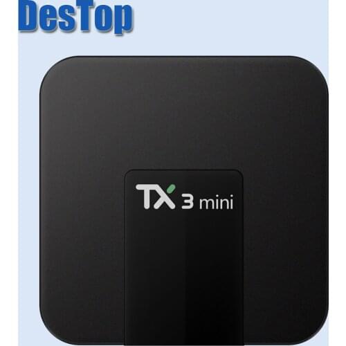 Tanix TX3 Android 8.1 Mini TV Box S905W Quad-core 2.4GHz WiFi Max 2G RAM 16GB ROM Media Player Support 4K Even 3D HD movies 50pc