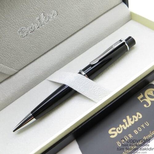 Scrikss 62 Black Ballpoint Pen | Scrikss Pen | İsme Special Pen | Gift Pen