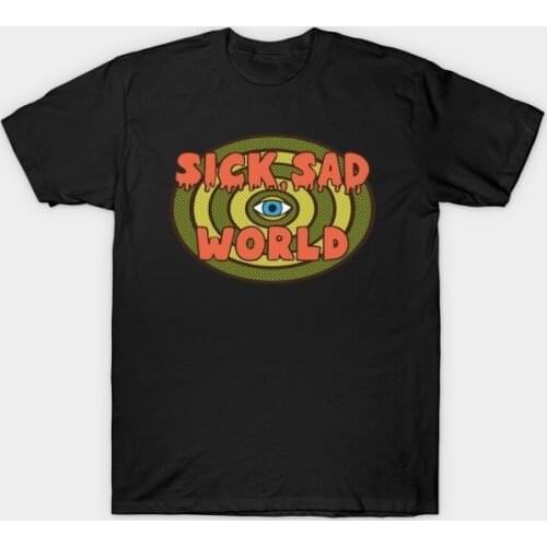 Kuakuayu HJN Sick Sad World T-Shirt Fashion Daria Sarcastic T Shirt Summer Fashion T-shirt Casual Print Top Tees