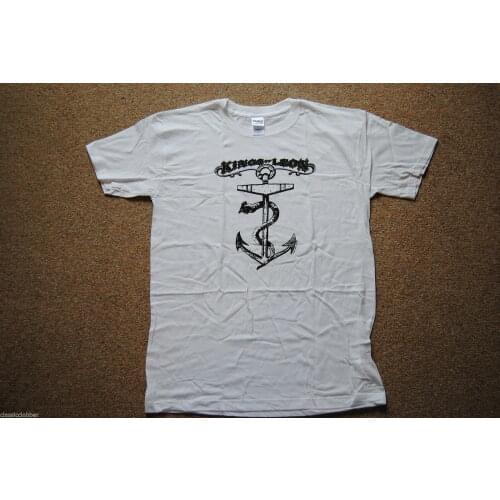 KINGS OF LEON ANCHOR T SHIRT NEW OFFICIAL COME AROUND SUNDOWN MECHANICAL BULL O-Neck Oversize Style Tee Shirts Styles