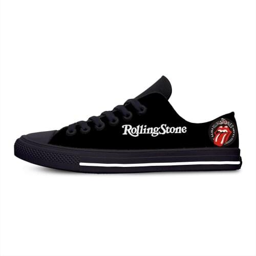 Stones Rock Band Hot Cool High Quality Rolling The Casual Canvas Shoes Breathable Lightweight Sneakers 3D Print For Men Women