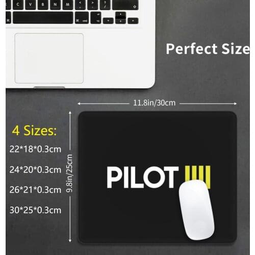 Pilot Mouse Pad DIY Print Cushion Pilot Cabin Crew Aviation Captain Flying Fly Plane Airplane Boeing Airbus