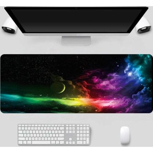 Large Gaming Mouse Pad 80x30cm XL Lockedge Computer Gamer Keyboard Mouse Mat Hyper Beast Desk Mousepad for PC Desk Pad