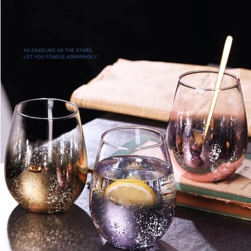 Nordi style creative light luxury starry sky cup home glass cup multicolor high-quality breakfast cup milk cup net red water cup