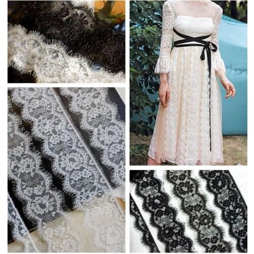 Gold thread lace fabric, eyelash lace accessories, fringe, clothing, dress, skirt, decorative fabric material