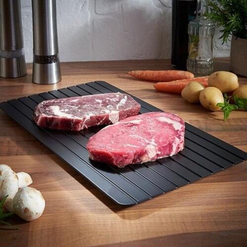 Fast Defrosting Tray Thaw Frozen Food Meat Seafood Fish Fruit Quick Defrost Plate Board Defrost Thaw Board Kitchen Gadget Tool