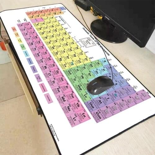 Mairuige Custom High Speed Periodic Table of The Elements Vintage Stylish Large Mouse Pad Gaming Rectangle Locking Edge Mousepad