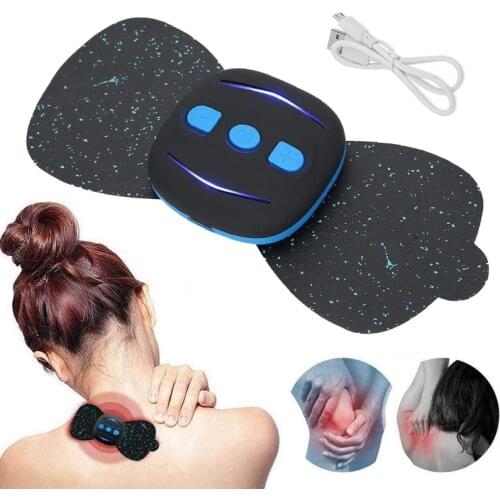 Body Massage Patch Charging Massager Portable Mini Massage Stickers Neck Stickers Cervical Vertebra Physiotherapy Instrument Hot