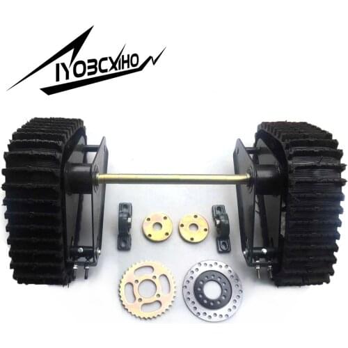 Modified Accessories for ATV&UTV Motorcycles Snowmobile Track System with 65cm Rear Axle Whole Set
