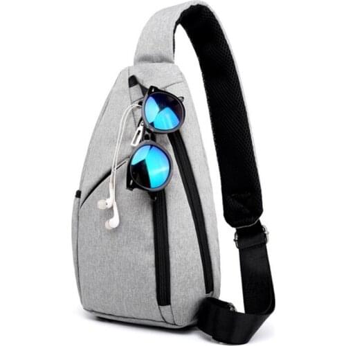 FIRECLUB Men Shoulder Bag Multifunction Crossbody Bag Hard-Wearing Oxford Cloth Cross Body Chest Bag Outdoor Sport Messenger Bag