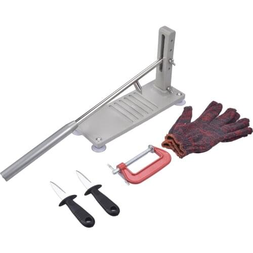 Stainless Steel Oyster Opener Kit Seafood Tool Shell Opener Kitchen Accessories Manual Opener for Scallops Clams Mussels Home