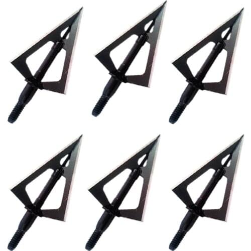 New 6PCS/12PCS Tactical 3blades Black Widow Arrow for Compound Crossbow Archery Shooting Hunting Broad Heads 100Grain