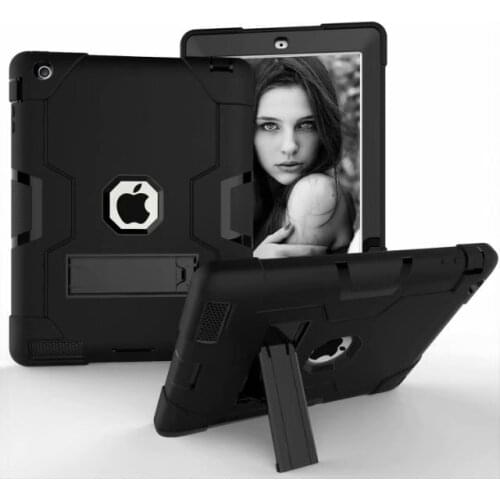 New Armor Case For iPad2 iPad3 iPad4 Kids Safe Heavy Duty Silicone Hard Cover For Apple iPad 4 3 2 iPad 3 2 Tablet Case Cover