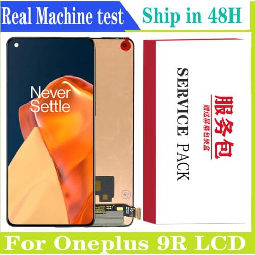 Orignal test 6.55''Amoled For OnePlus 9R LCD Screen Display+Touch Panel Digitizer For OnePlus 9 R LE2101 1+9R Display