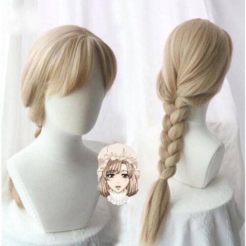 Anime Hataraku Saibou Macrophage Braid Long Wig Cosplay Costume Cells at Work Women Heat Resistant Synthetic Hair Wigs+ Wig Cap