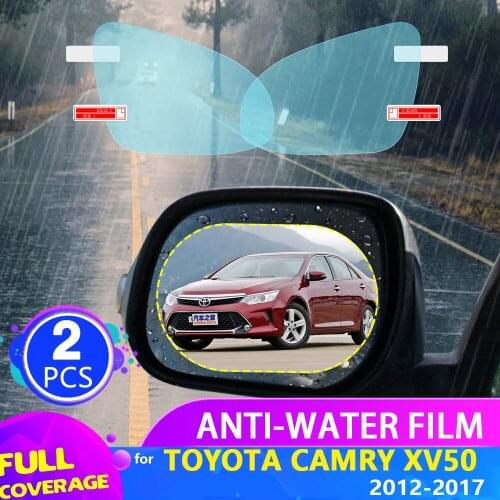 Car Rearview Mirror Film for Toyota Camry 50 XV50 2012~2017 Full Cover Anti Fog Rainproof Sticker Accessories 2013 2014 2015